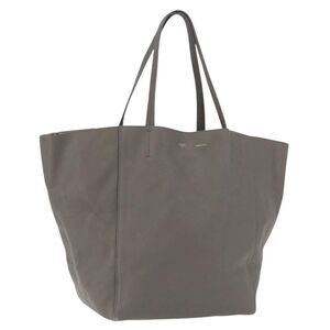 Celine Phantom Cabas Leather Gray Leather Tote Bag Bag